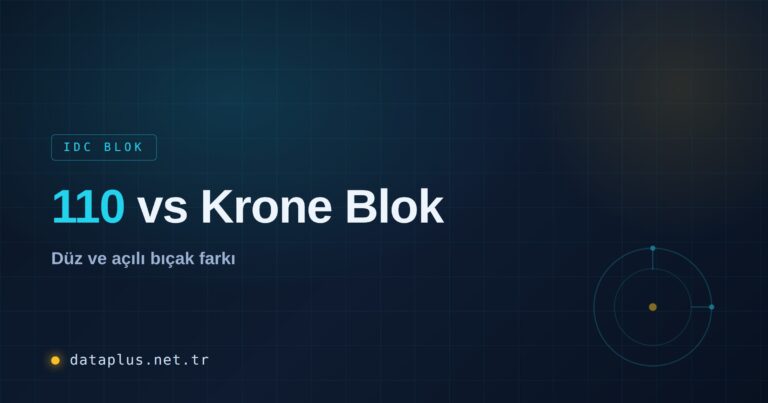 110 vs Krone Bağlantı Blokları