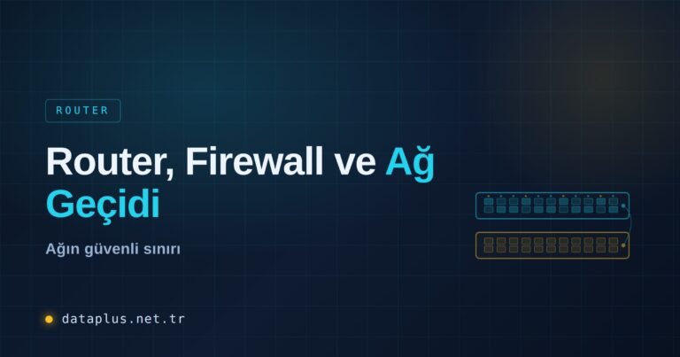 Router, Firewall ve Ağ Geçidi Konumu