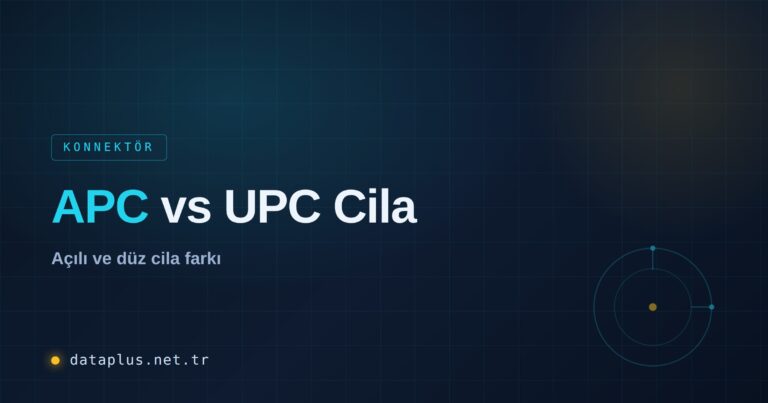 APC vs UPC Fiber Konnektör Cila Farkı