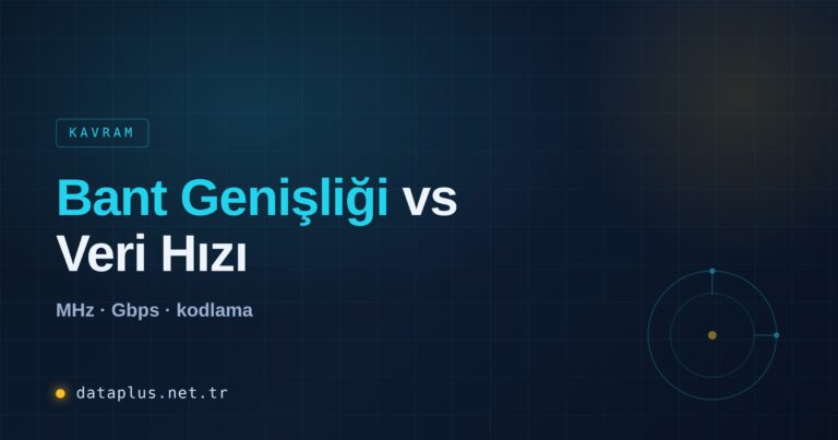 Bant Genişliği vs Veri Hızı Farkı