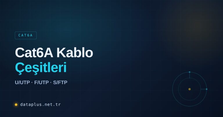 Cat6A Kablo Çeşitleri: U/UTP, F/UTP, S/FTP