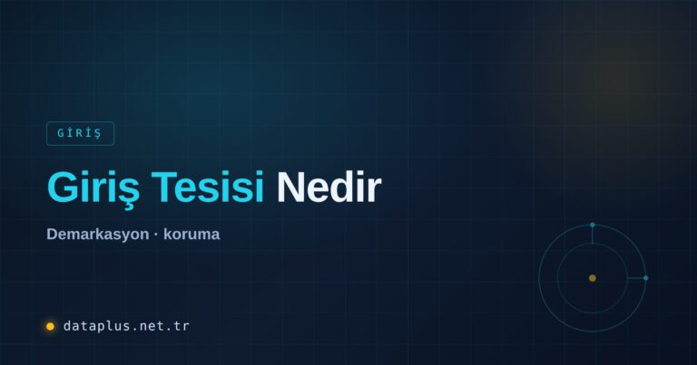 Giriş Tesisi (Entrance Facility) Nedir