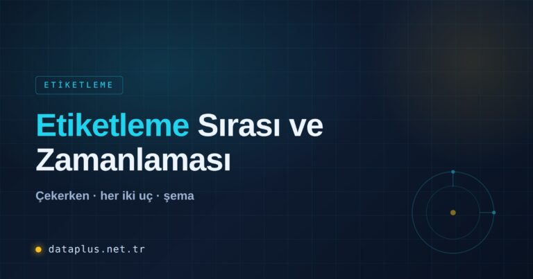 Kablo Etiketleme Sırası ve Zamanlaması