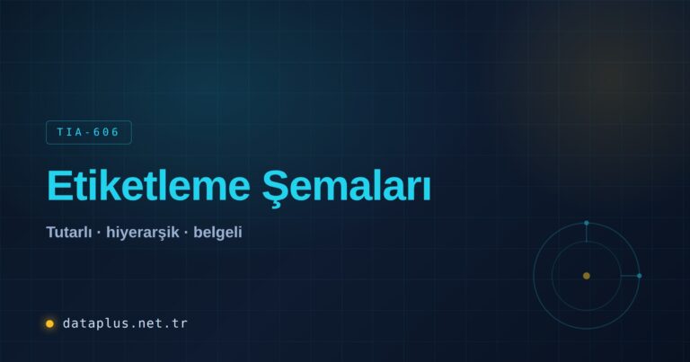 Kablo Etiketleme Şemaları (TIA-606)