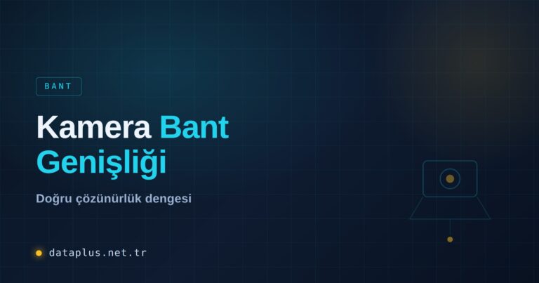 Kamera Çözünürlüğü ve Bant Genişliği Planı Rehberi
