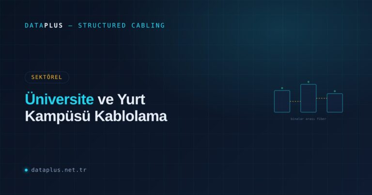 Üniversite ve Yurt Kampüsü Kablolama