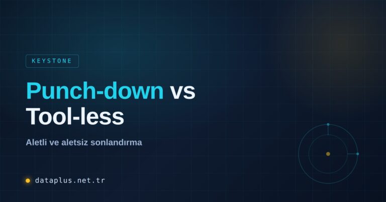 Punch-down vs Tool-less Keystone