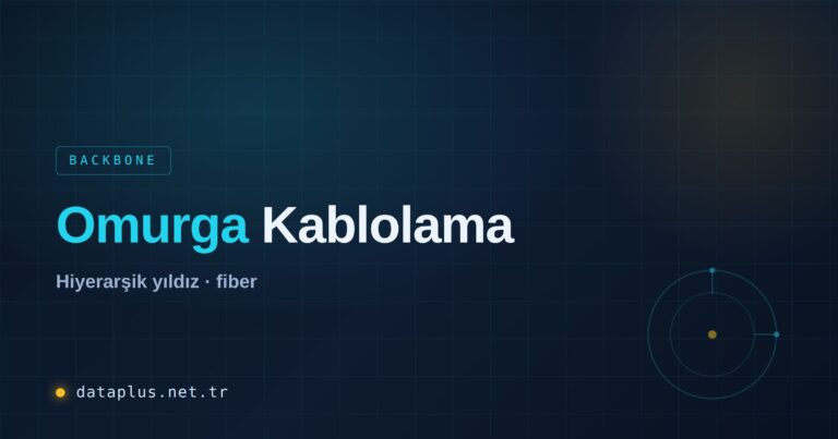 Omurga Kablolama (Backbone) Tasarımı