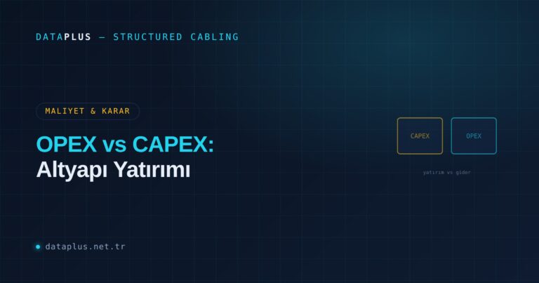 OPEX vs CAPEX: Altyapı Yatırımı