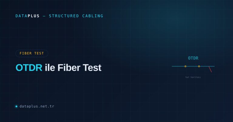 OTDR ile Fiber Optik Test ve Arıza Tespiti