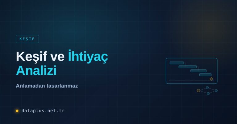 Keşif ve İhtiyaç Analizi