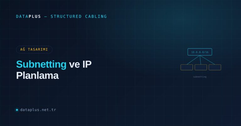 Subnetting ve IP Planlama: Ağa Düzen Getirmek