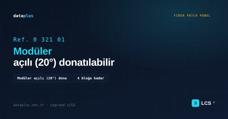 Legrand 032101 Modüler açılı (20°) donatılabilir