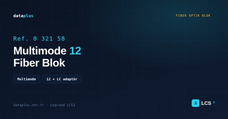 Legrand 032158 Fiber Optik Blok Multimode 12 × LC adaptör