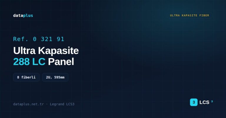 Legrand 032191 Ultra kapasite patch panel (8 fiberli) 288 LC