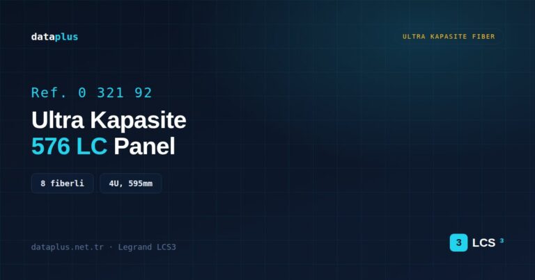 Legrand 032192 Ultra kapasite patch panel (8 fiberli) 576 LC