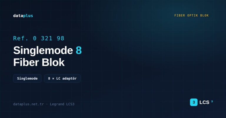 Legrand 032198 Fiber Optik Blok Singlemode 8 × LC adaptör