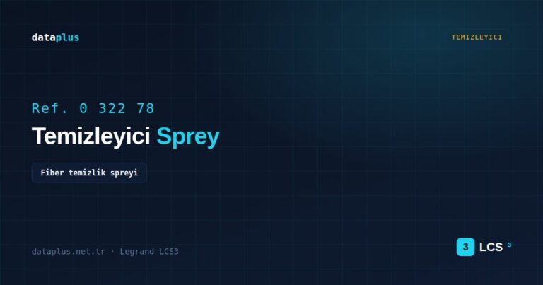 Legrand 032278 Temizleyici Sprey Fiber temizlik spreyi