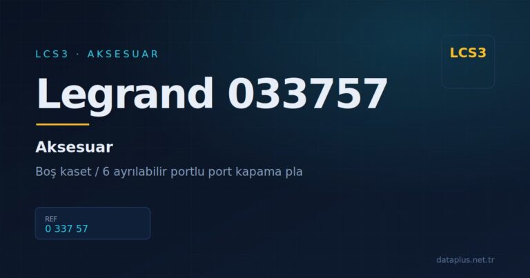 Legrand 033757 Aksesuar