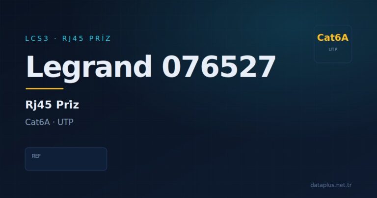 Legrand 076527 Priz (Sistem Armada) Cat6A UTP