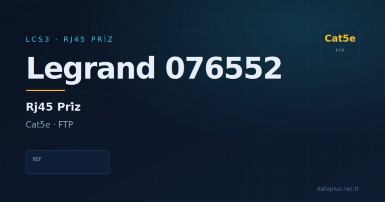 Legrand 076552 Priz (Sistem Armada) Cat5e FTP