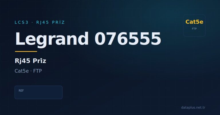 Legrand 076555 Priz (Sistem Armada) Cat5e FTP