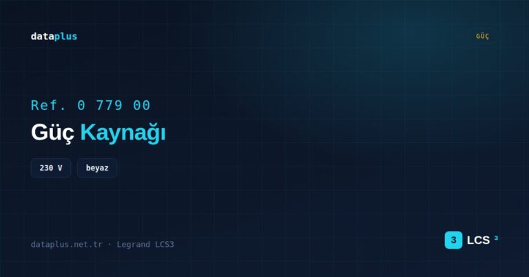 Legrand 077900 Güç Kaynağı 230 V