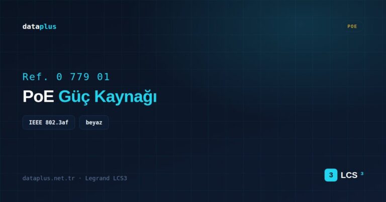 Legrand 077901 PoE Güç Kaynağı IEEE 802.3af